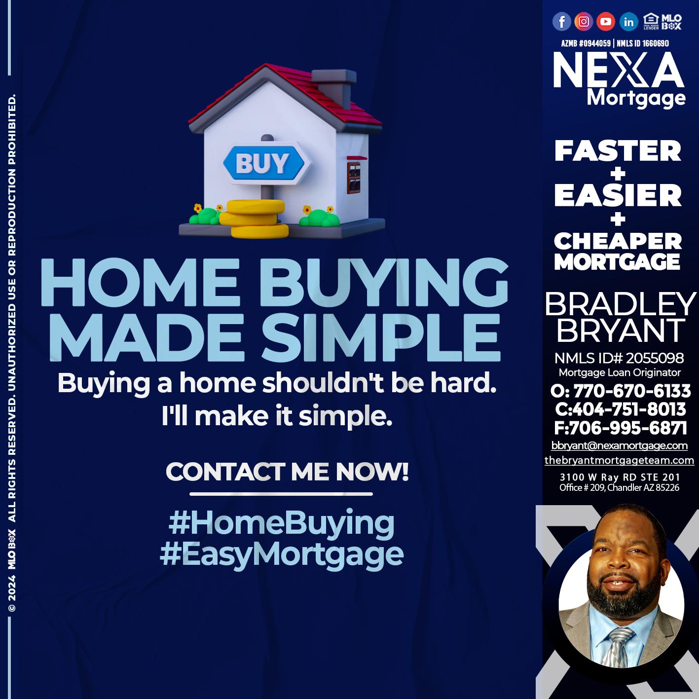 HOME BUY - Bradley Bryant -Mortgage Loan Originator