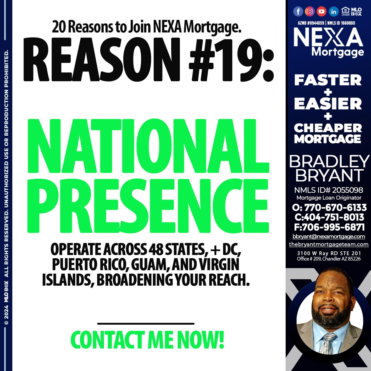 REASON 19 - Bradley Bryant -Mortgage Loan Originator