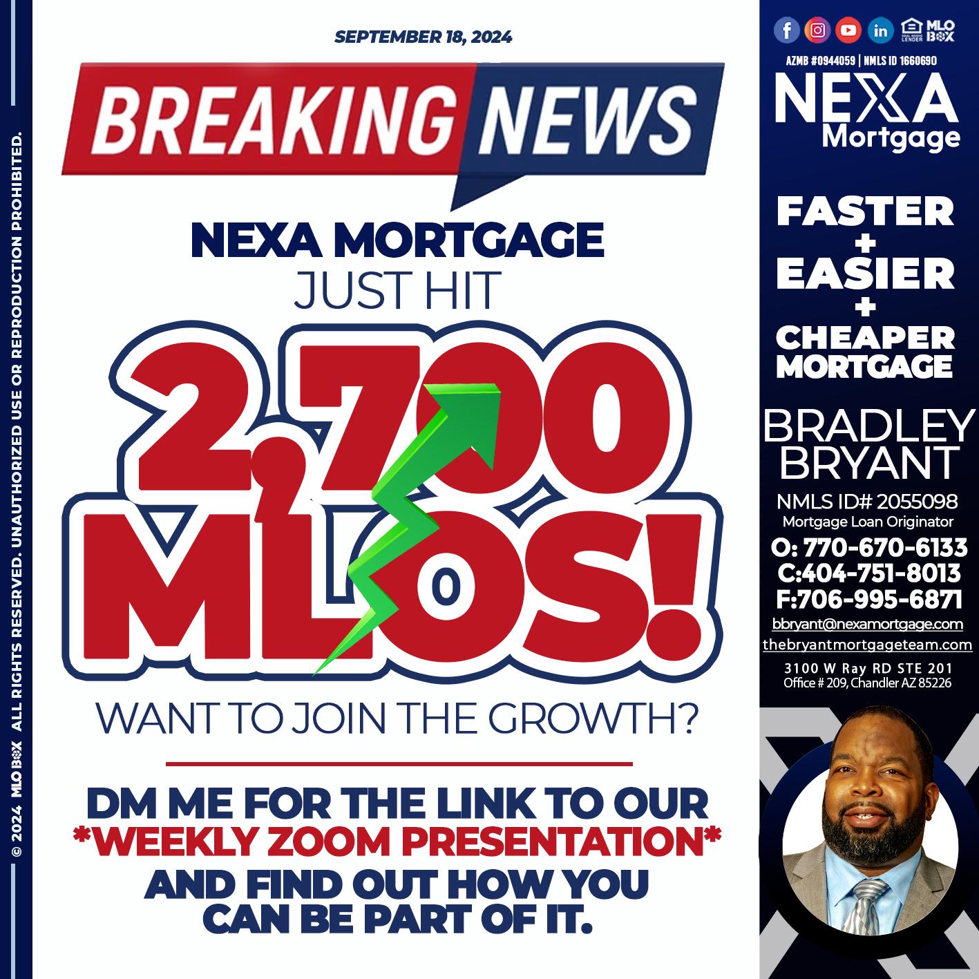 2700 - Bradley Bryant -Mortgage Loan Originator